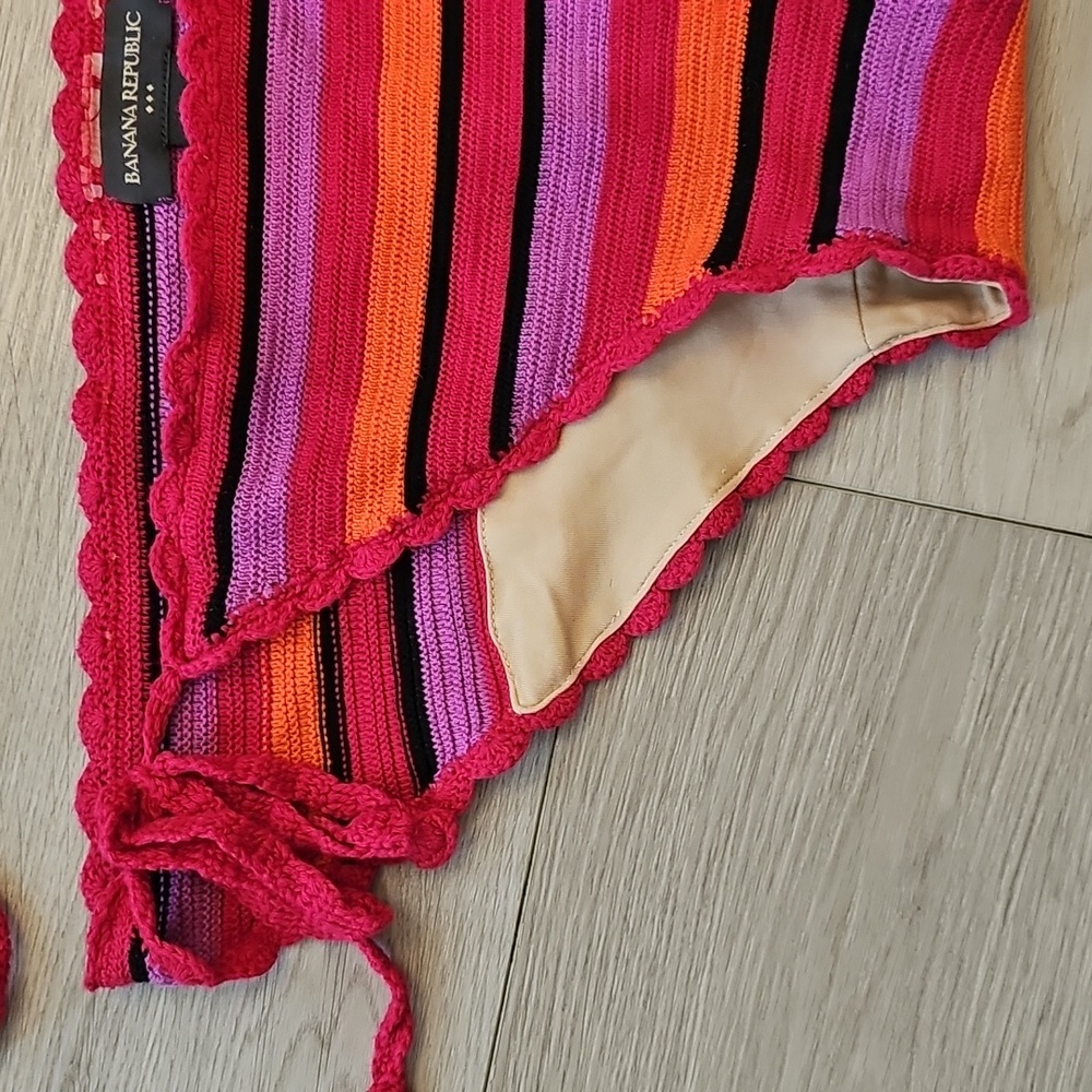 Banana Republic Boho Festival‎ Crochet Lined Tie Bikini Set, Medium - Picture 9 of 14